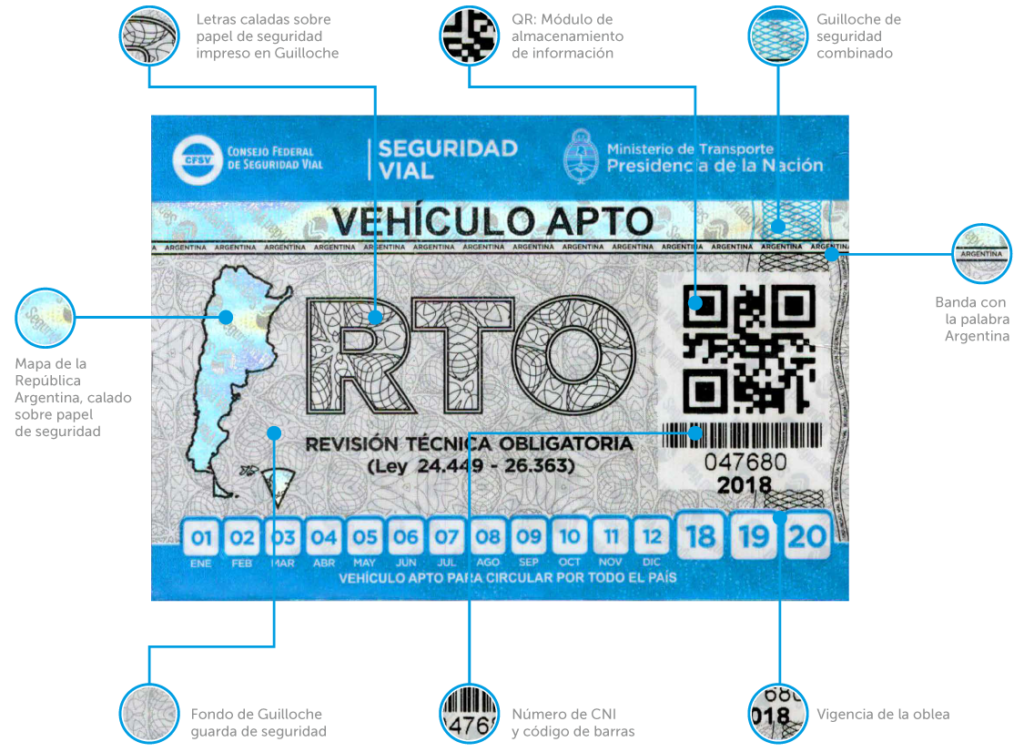 Oblea certificado Válido